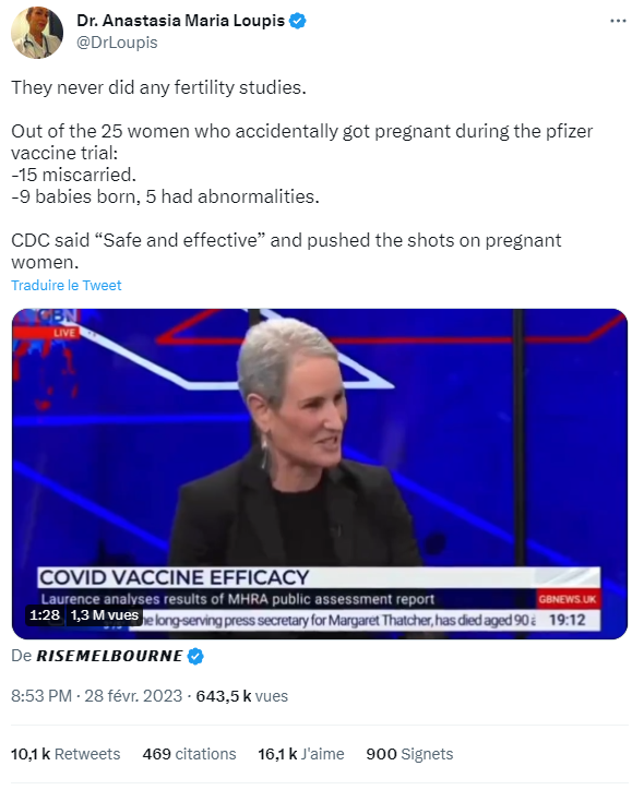 Une augmentation de 58% des fausses couches ?